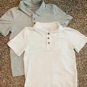 Boys 5T Cat & Jack 3 button down polo with pocket. Lot of 2.